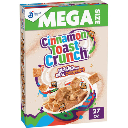 27 oz mega-size cardboard box sized for families and frequent snackers