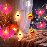 Halloween String Lights – Cozy Bedroom Decor with Pumpkin and Ghost LEDs for Living Room Ambiance