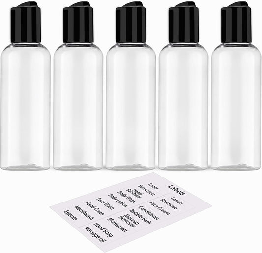 3.4 oz / 100 ml capacity meeting tsa carry-on liquid limits