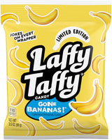 Laffy Taffy Mini Bar Bag, Banana Flavor, 3.5 oz – Mess-Free Car and Lunchbox Snack for Children