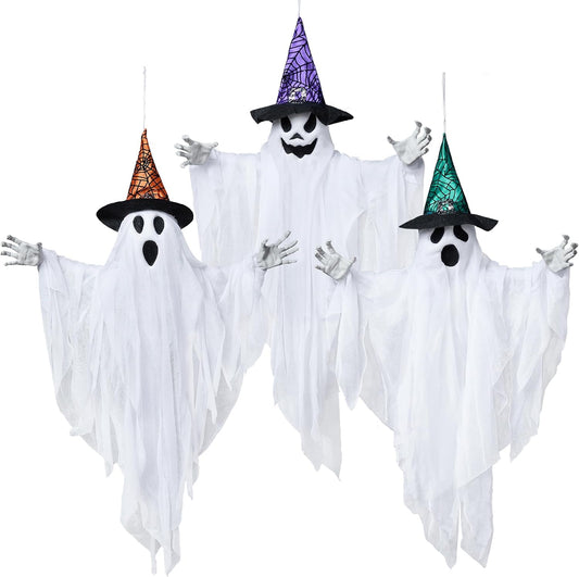 3-pack set with three distinct ghost face designs