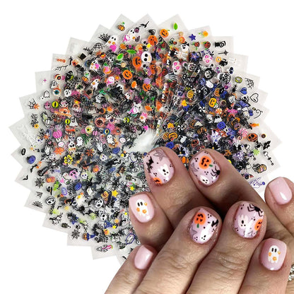 30-sheet bulk pack containing 60+ unique halloween-themed designs