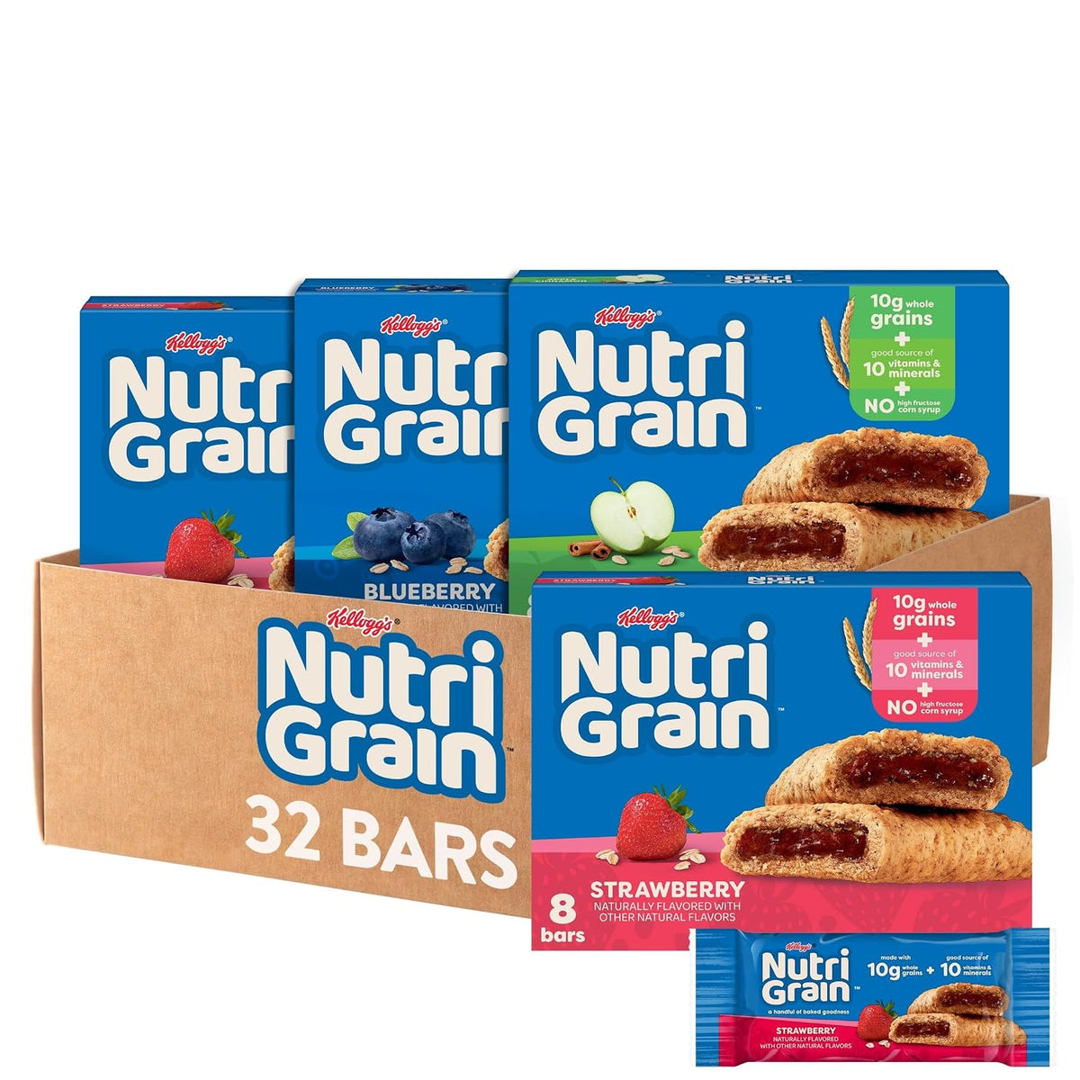 32-bar (4-box) and 64-bar (8-box) bulk packaging options for value buying