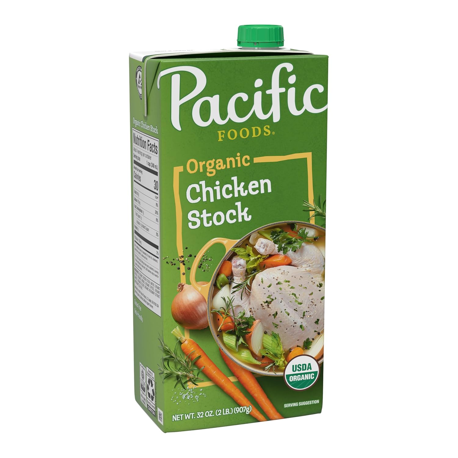 32 oz recyclable carton yielding approximately 4 servings