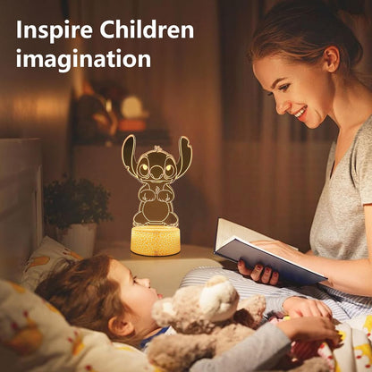 3D Optical Illusion Night Light with Timer and Auto Shutoff – Safe Alternative to Candles for Bedroom Use