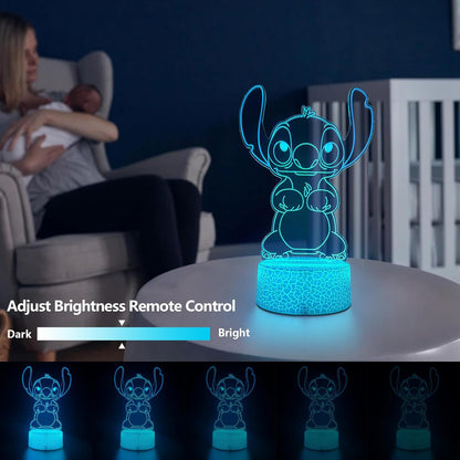 3D Optical Illusion Night Light with Timer and Auto Shutoff – Safe Alternative to Candles for Bedroom Use