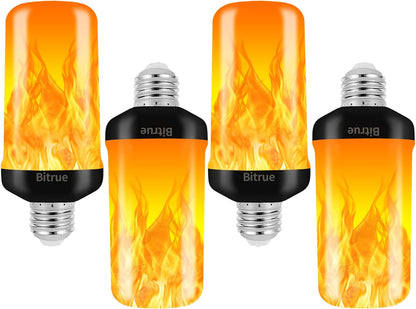 4 lighting modes: flickering flame, general light, breathing, and gravity-induced upward flame