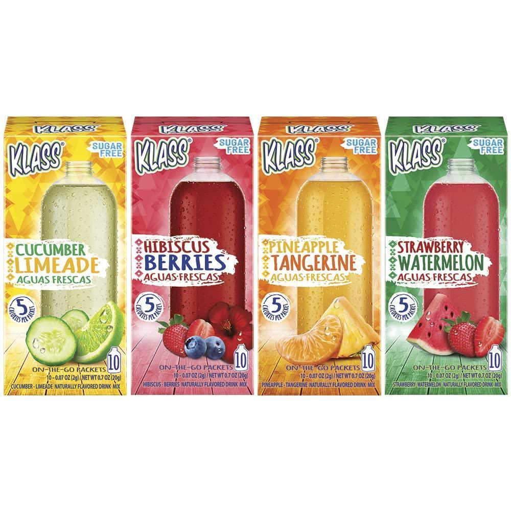 40 individually portioned stick packets per box, each designed to mix with 16.9 oz (500 ml) of water