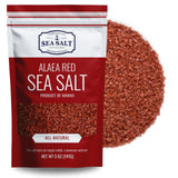 Red Hawaiian Alaea Salt in 5 oz Pouch – Elegant Valentine's Day Gift for Her, Foodie Present for Cooks