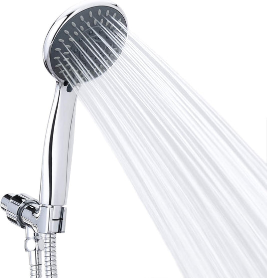5 spray settings including power rain, power misty, and pulsating massage