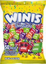 Winis Variety Taffy Mix – Thoughtful Get Well and Hostess Gift Featuring Six Plus Assorted Flavors in 50 Individually Wrapped Pieces