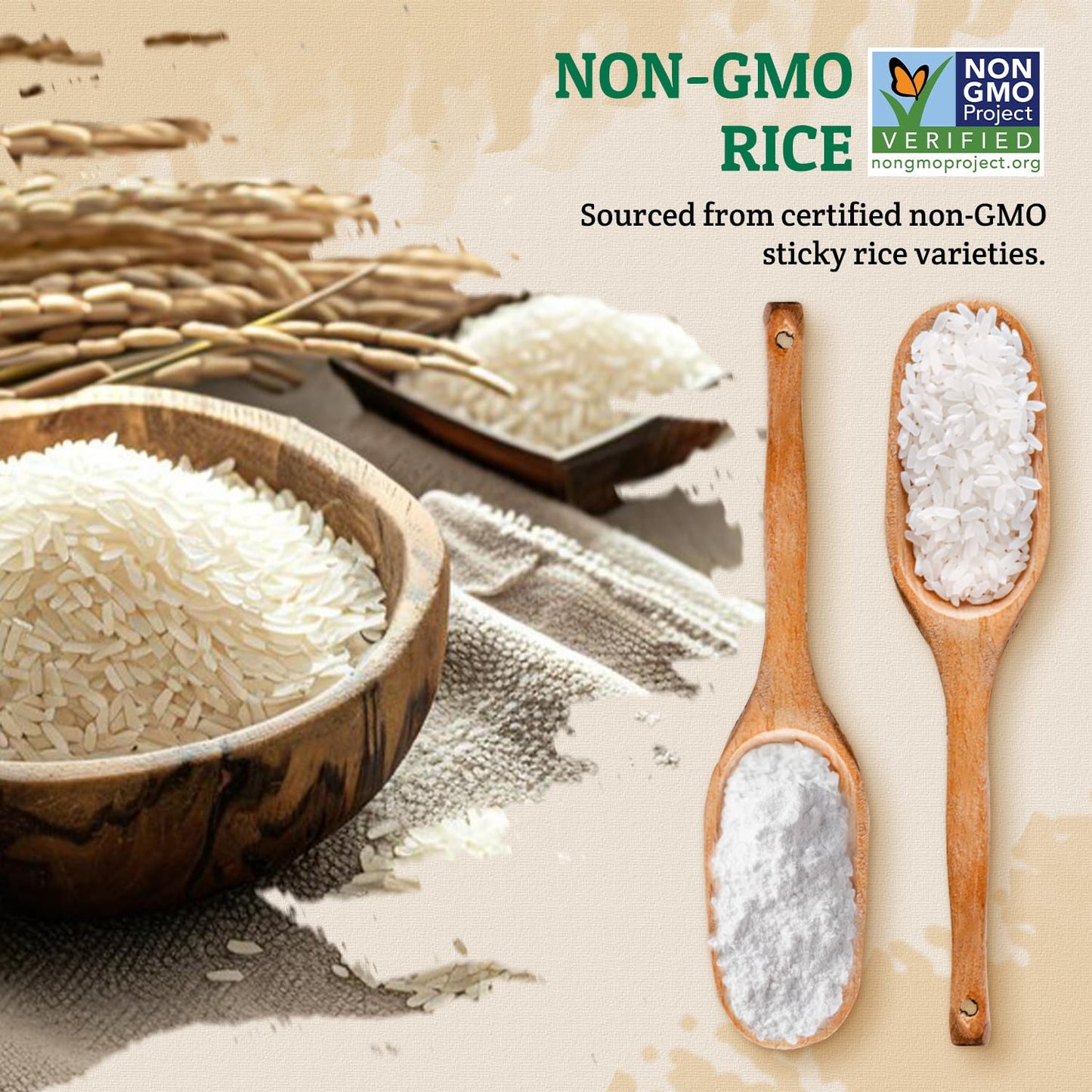 52USA Glutinous Rice Flour – Single-Ingredient Thai Flour for Plant-Based Home Cooking