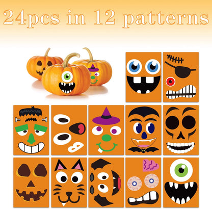5x7 inch sheet size covering standard jack-o-lantern surface area