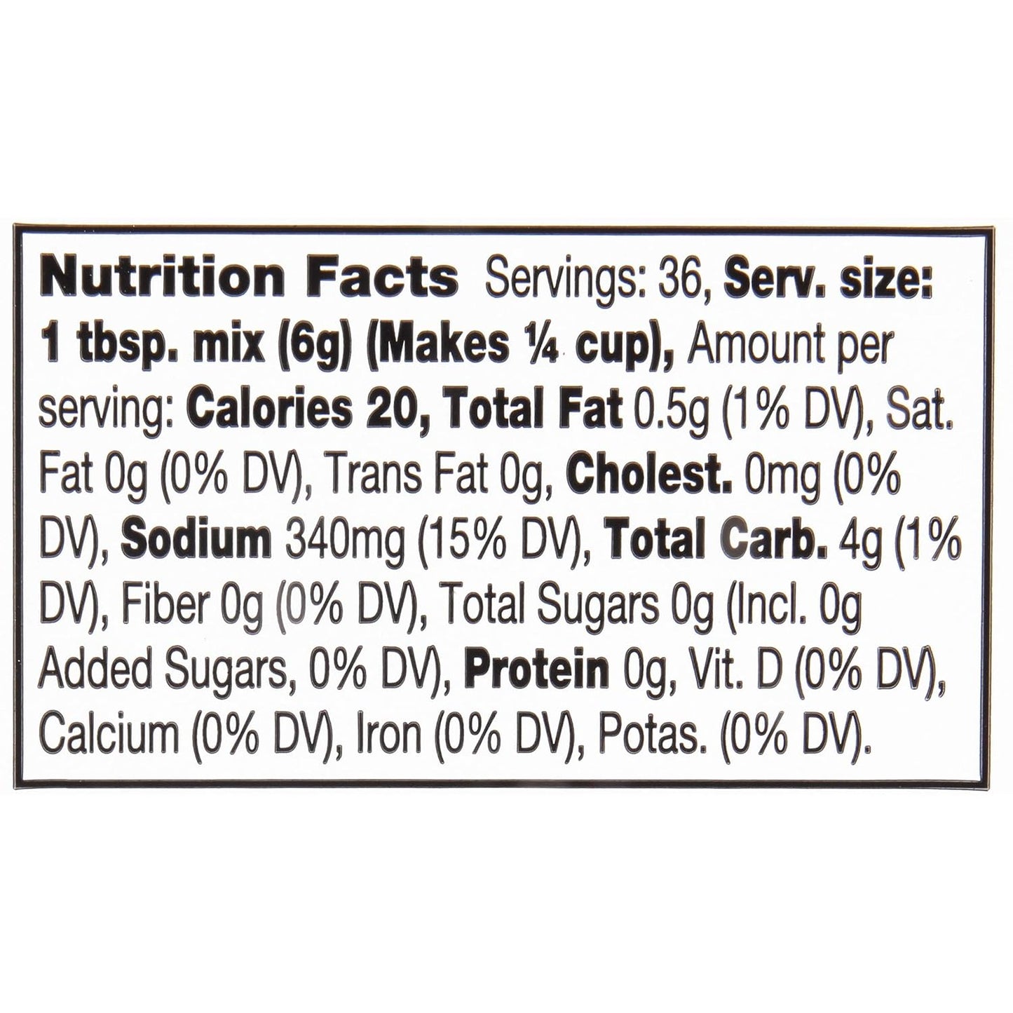 7.62 oz package yielding up to 9 cups of finished gravy