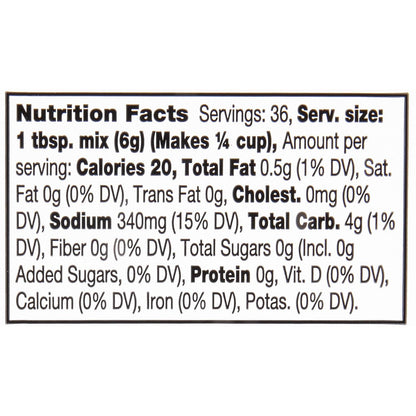 7.62 oz package yielding up to 9 cups of finished gravy