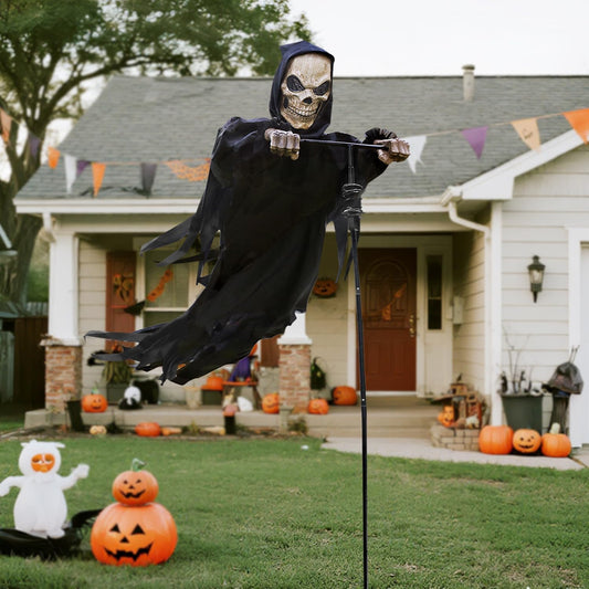 7.8ft (95 inches) total height for high-visibility yard display