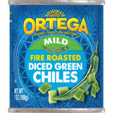 Ortega Mild Diced Green Chiles 7 oz — Space-Saving Shelf-Stable Can for Organized Pantries