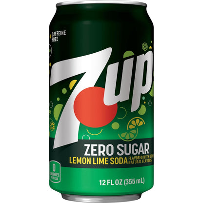 7UP Diet Lemon-Lime Soda, 12 Oz Cans – Caffeine-Free Desk Beverage for Late Work Sessions