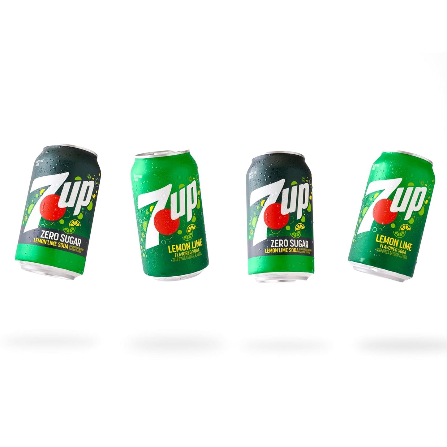7UP Diet Lemon-Lime Soda, 12 Oz Cans – Caffeine-Free Desk Beverage for Late Work Sessions