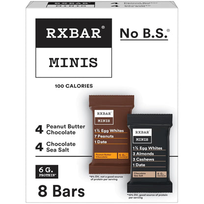 8-count variety pack of mini-sized protein bars (7.3 oz total)
