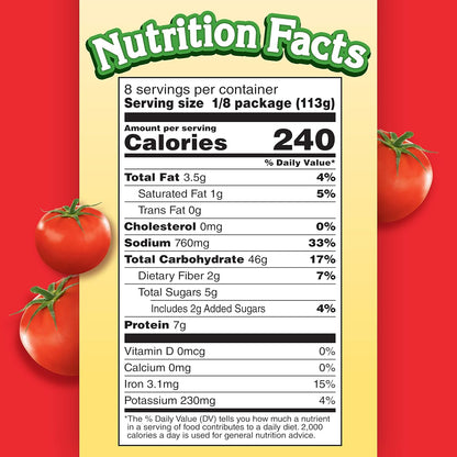 8 grams of protein and 260 calories per serving