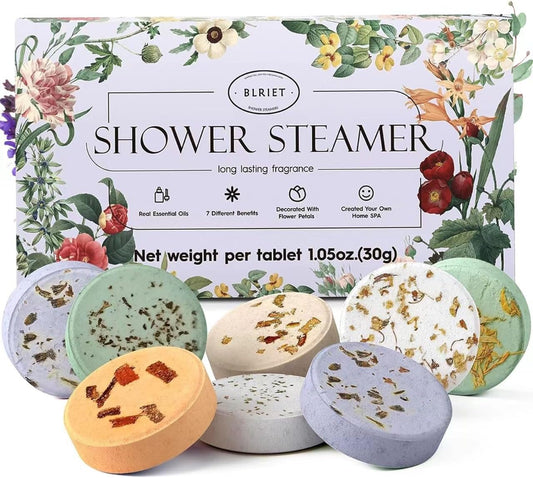 8 individually packaged tablets in 7 distinct scents (lavender, surrounded floral, rainbow fruity, plus more)