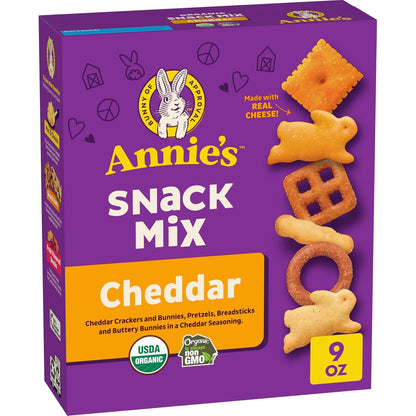 9 oz single-serve box with cheddar seasoning made from real cheese