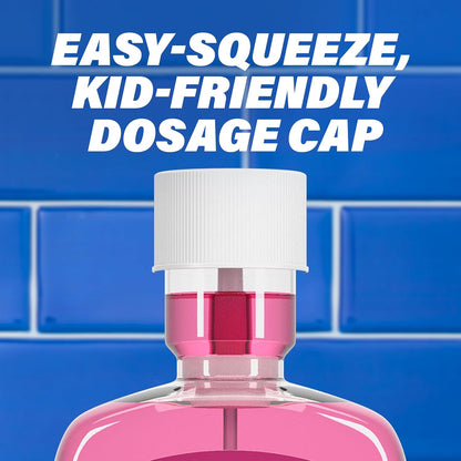 ACT Kids Anticavity Mouthwash – Cavity Protection for Kids Who Dislike Plain Water Rinses, Bubble Gum Blowout Flavor, 16.9 fl. oz.