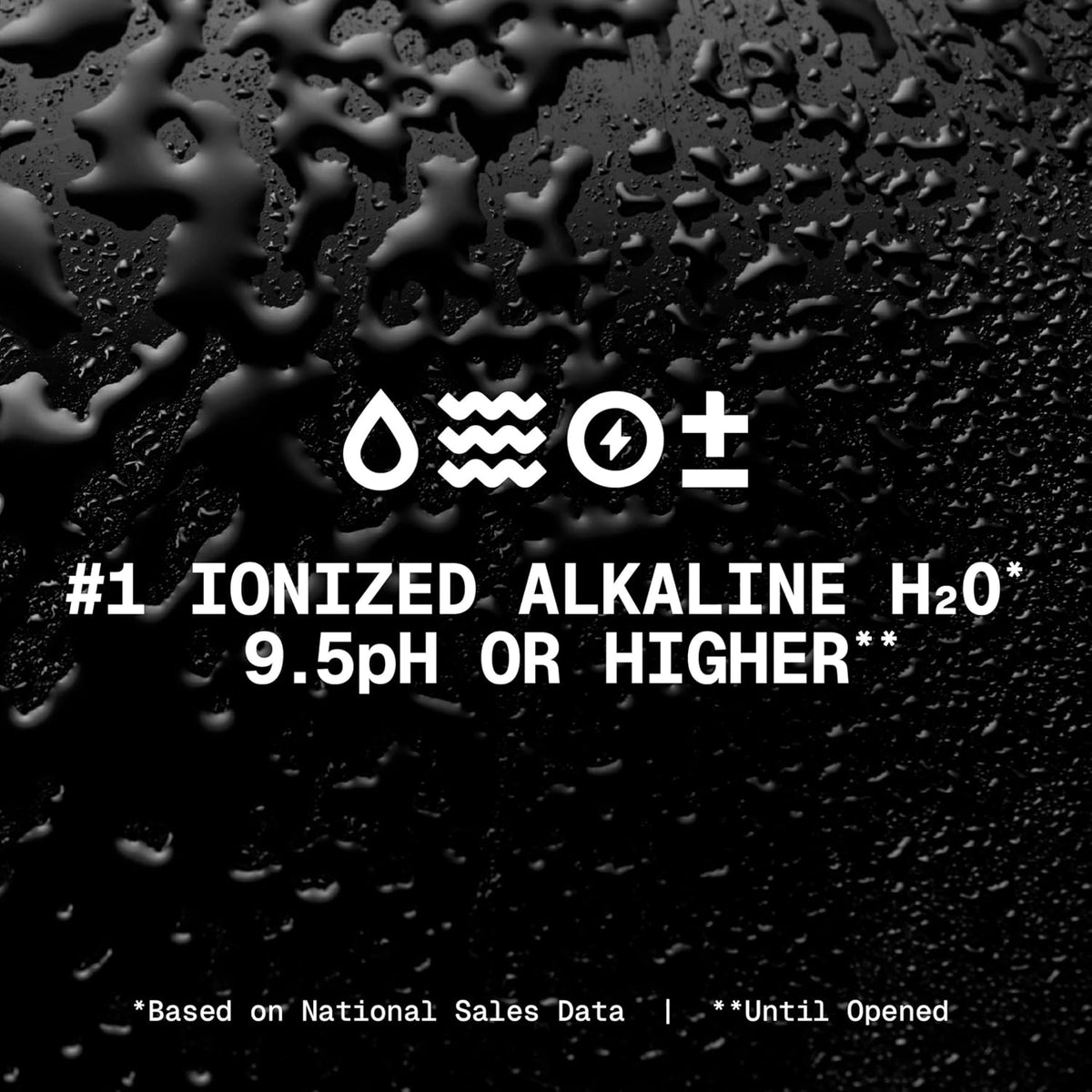 added electrolyte blend (sodium bicarbonate, dipotassium phosphate, magnesium sulfate, calcium chloride) for taste