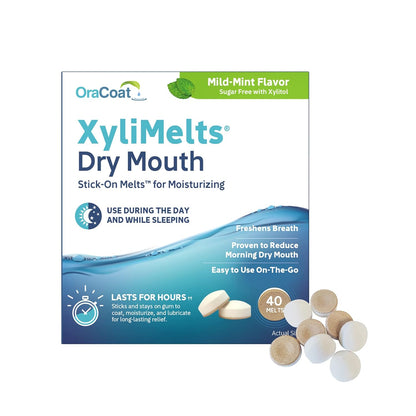 adhering disc technology that sticks to gums or teeth for hands-free delivery