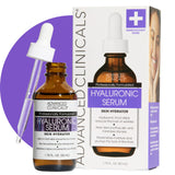Advanced Clinicals Hyaluronic Acid Serum – Gentle Non-Comedogenic Serum for Reactive Skin, 1.75 Fl Oz