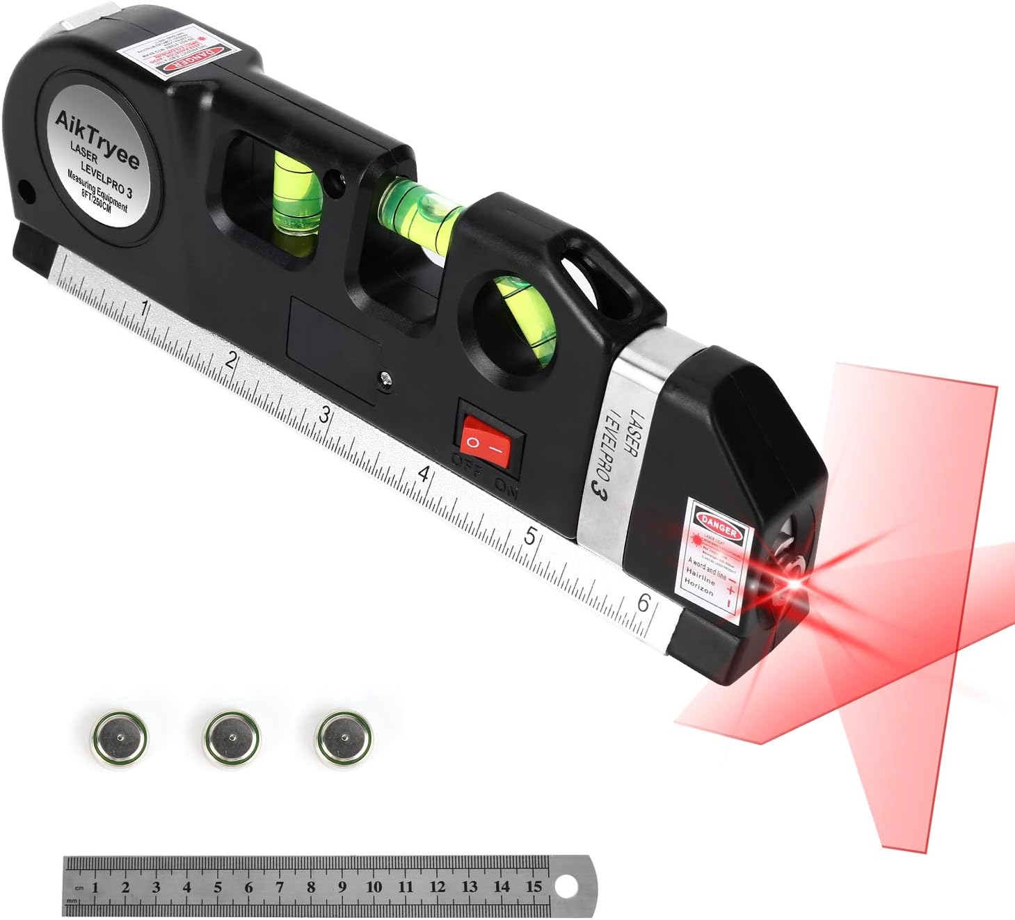 AikTryee Pocket Laser Level Tool – Clever Valentine's Day or Anniversary Gift for Him, Stocking Stuffer for Tool Lovers
