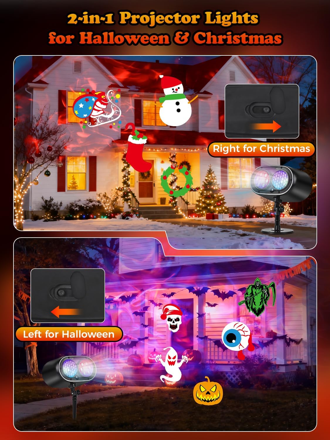 AIMENGME Child-Friendly Holiday Light – Flameless Christmas and Halloween Decor for Kids' Rooms