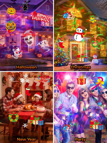 AIMENGME Child-Friendly Holiday Light – Flameless Christmas and Halloween Decor for Kids' Rooms