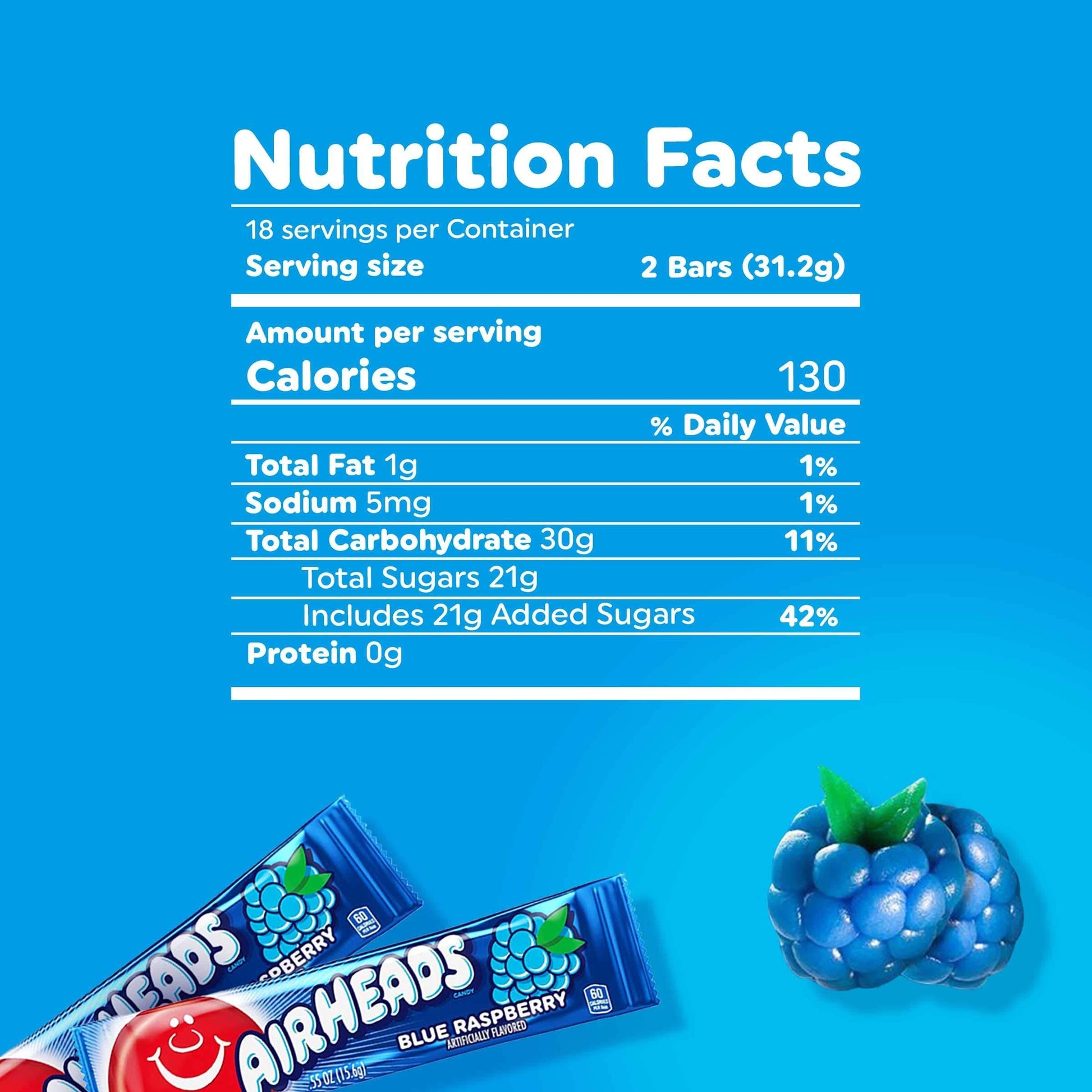 Airheads Candy Cherry Taffy Bars – Nut-Free Classroom Party Favors for Kids, Bulk 36-Count