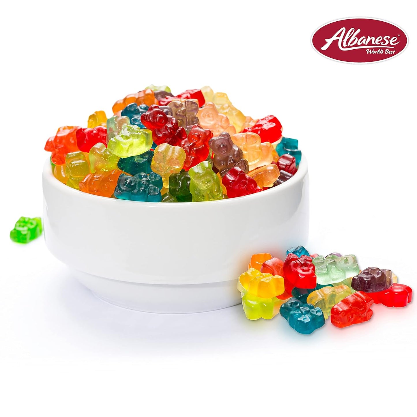 Albanese 12 Flavor Gummi Bears Family Size – Safe Shareable Snack for Nursery, Playroom, and Kids Birthday Parties