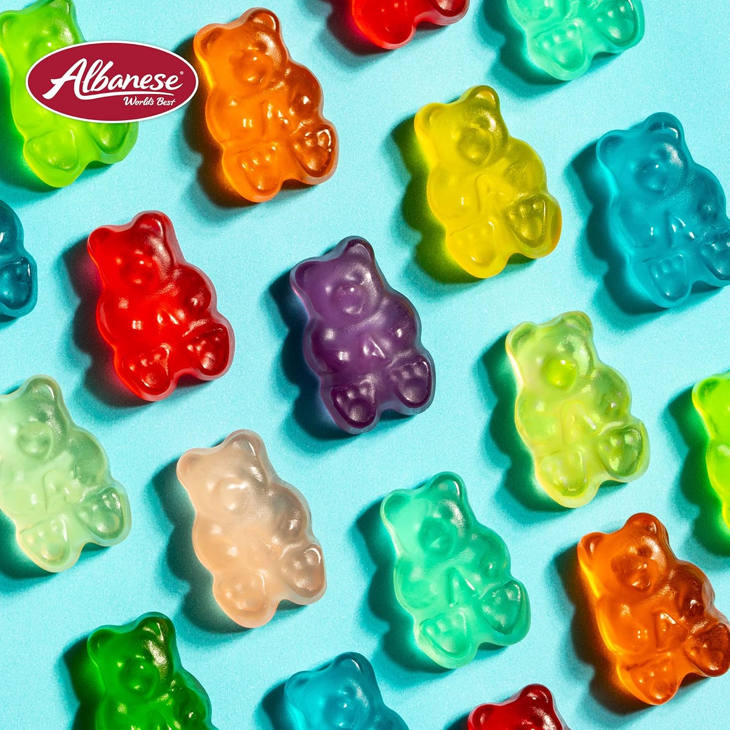 Albanese 12 Flavor Gummi Bears Family Size – Safe Shareable Snack for Nursery, Playroom, and Kids Birthday Parties