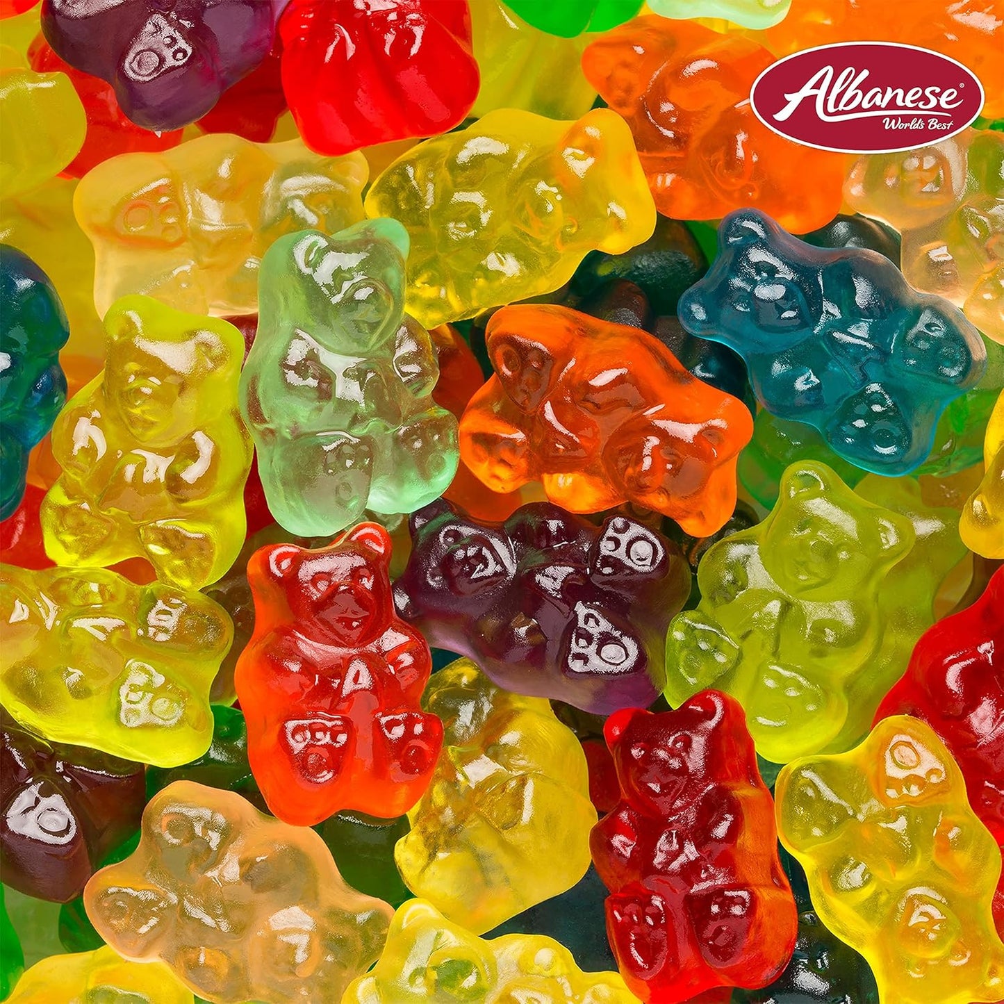 Albanese 12 Flavor Gummi Bears Family Size – Safe Shareable Snack for Nursery, Playroom, and Kids Birthday Parties
