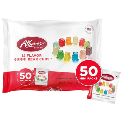 Albanese World's Best Sweet & Sour Monster Gummi Bear Cubs Halloween Bags – Trusted 40 Year Brand Allergy Safe Candy