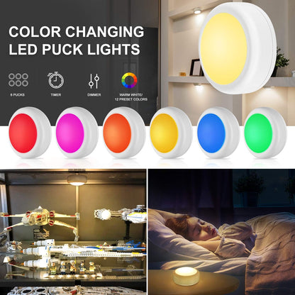 Alivation Cool-Touch Battery Puck Lights for Pet-Friendly Home, Smoke-Free Emergency Lighting for Stairs During Power Outages