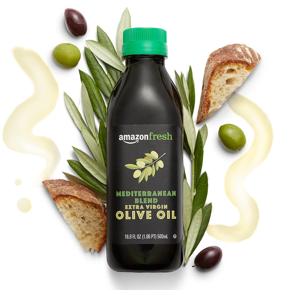 Amazon Fresh, Mediterranean Extra Virgin Olive Oil, 16.9 Fl Oz