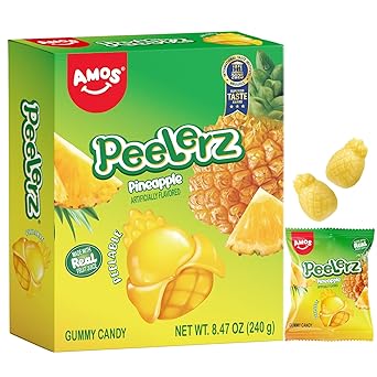 AMOS 4D Gummy Candy Grape Burst – Housewarming Gift for Hostesses, Stained Glass Look Grape Cluster Gummies
