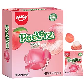 AMOS 4D Gummy Candy Grape Burst – Housewarming Gift for Hostesses, Stained Glass Look Grape Cluster Gummies