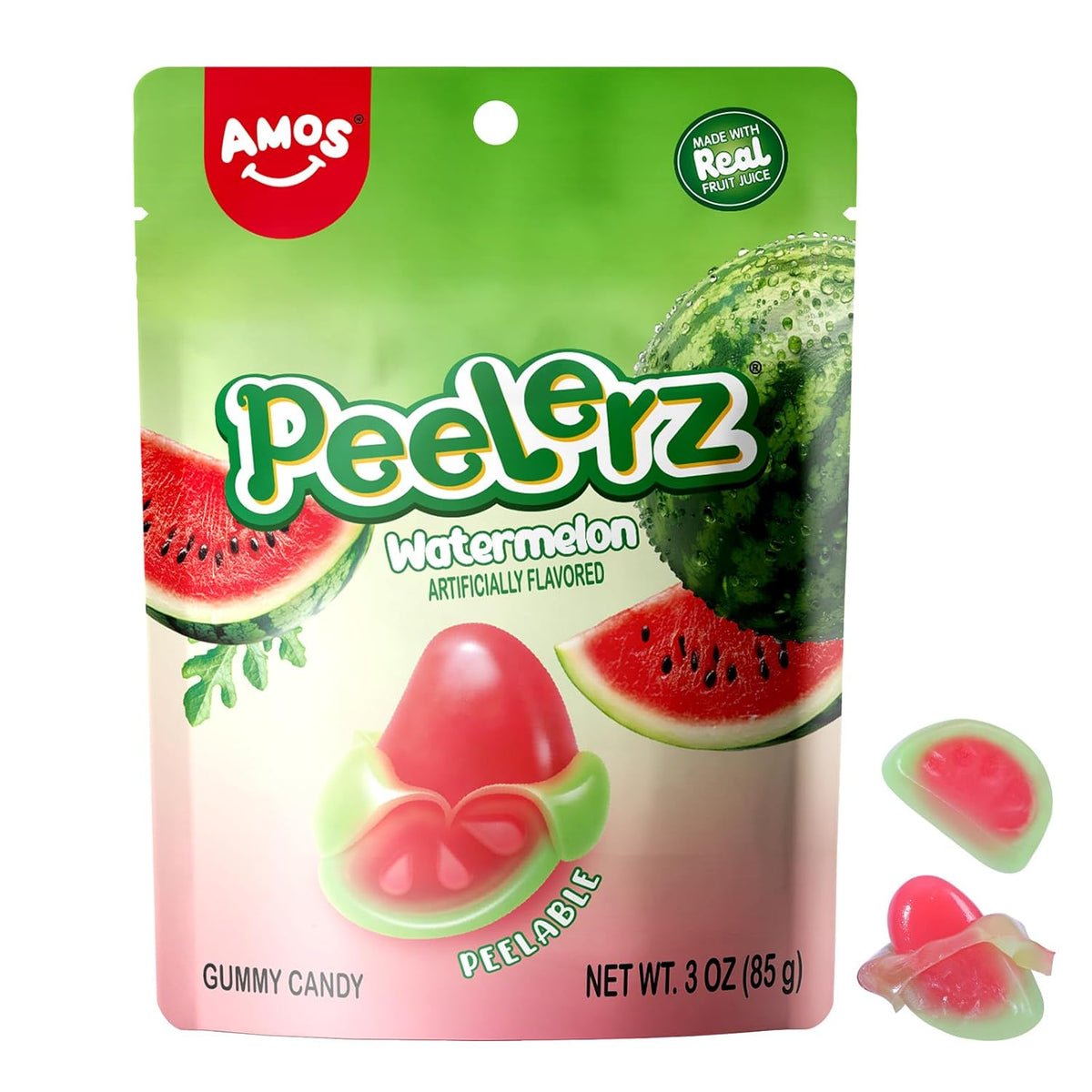 AMOS 4D Gummy Candy Grape Burst – Housewarming Gift for Hostesses, Stained Glass Look Grape Cluster Gummies