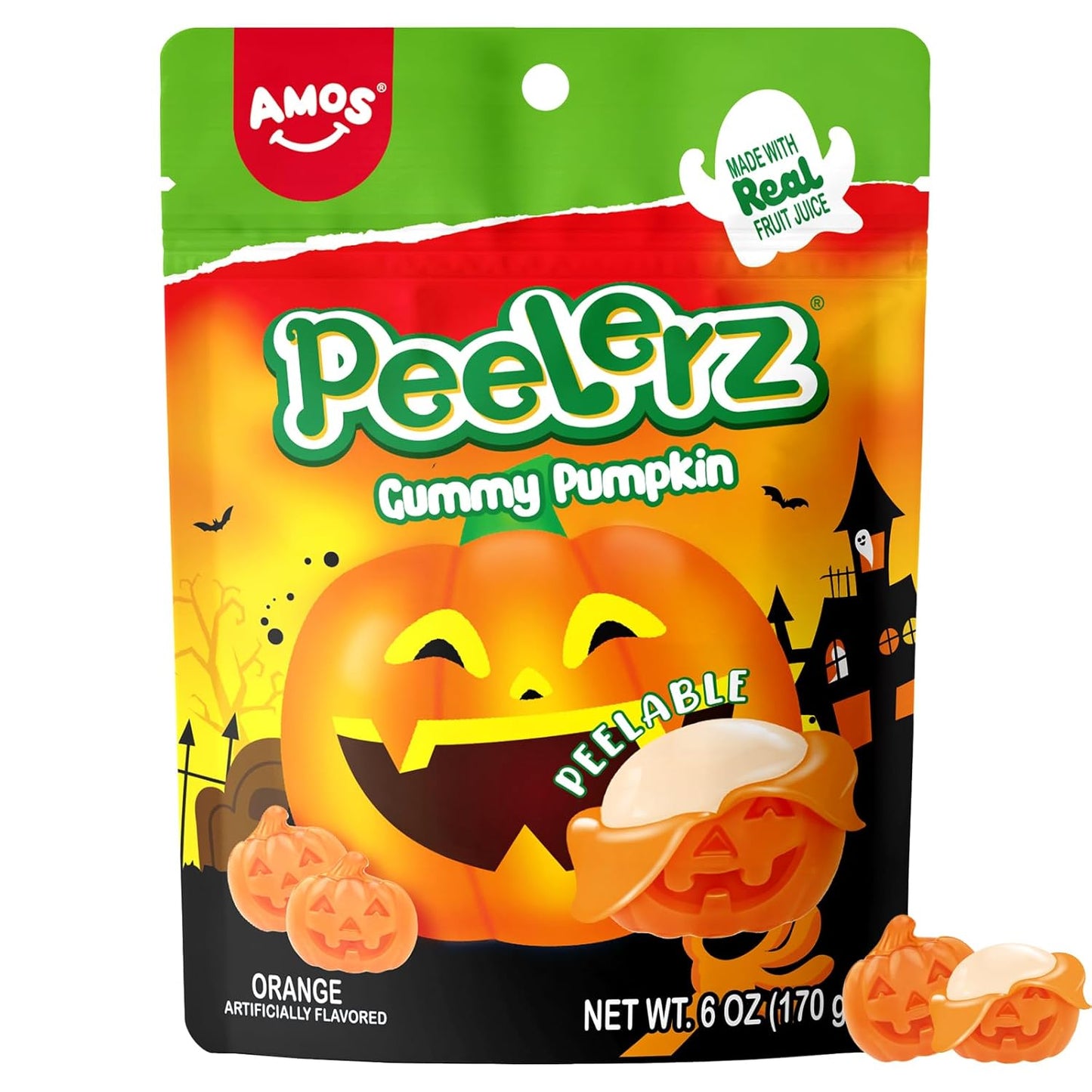 Amos 4D Halloween Gummies – Conversation-Starting Candy Dish Showpiece for Front Porch & Entryway Styling