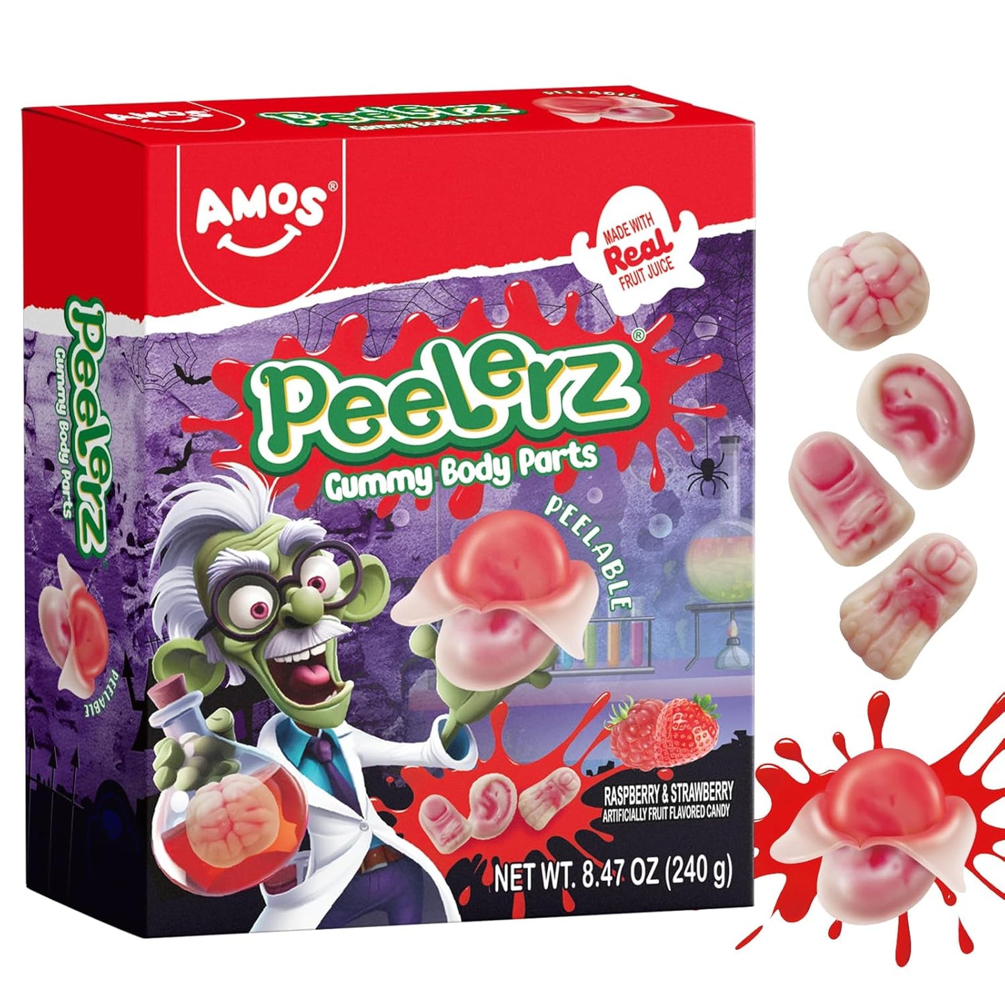 Amos 4D Halloween Gummies – Conversation-Starting Candy Dish Showpiece for Front Porch & Entryway Styling