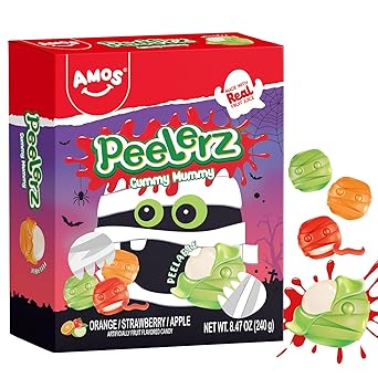 Amos 4D Halloween Gummies – Conversation-Starting Candy Dish Showpiece for Front Porch & Entryway Styling