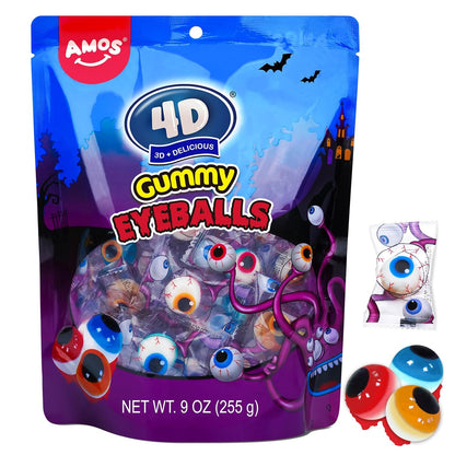 Amos 4D Halloween Gummies – Conversation-Starting Candy Dish Showpiece for Front Porch & Entryway Styling