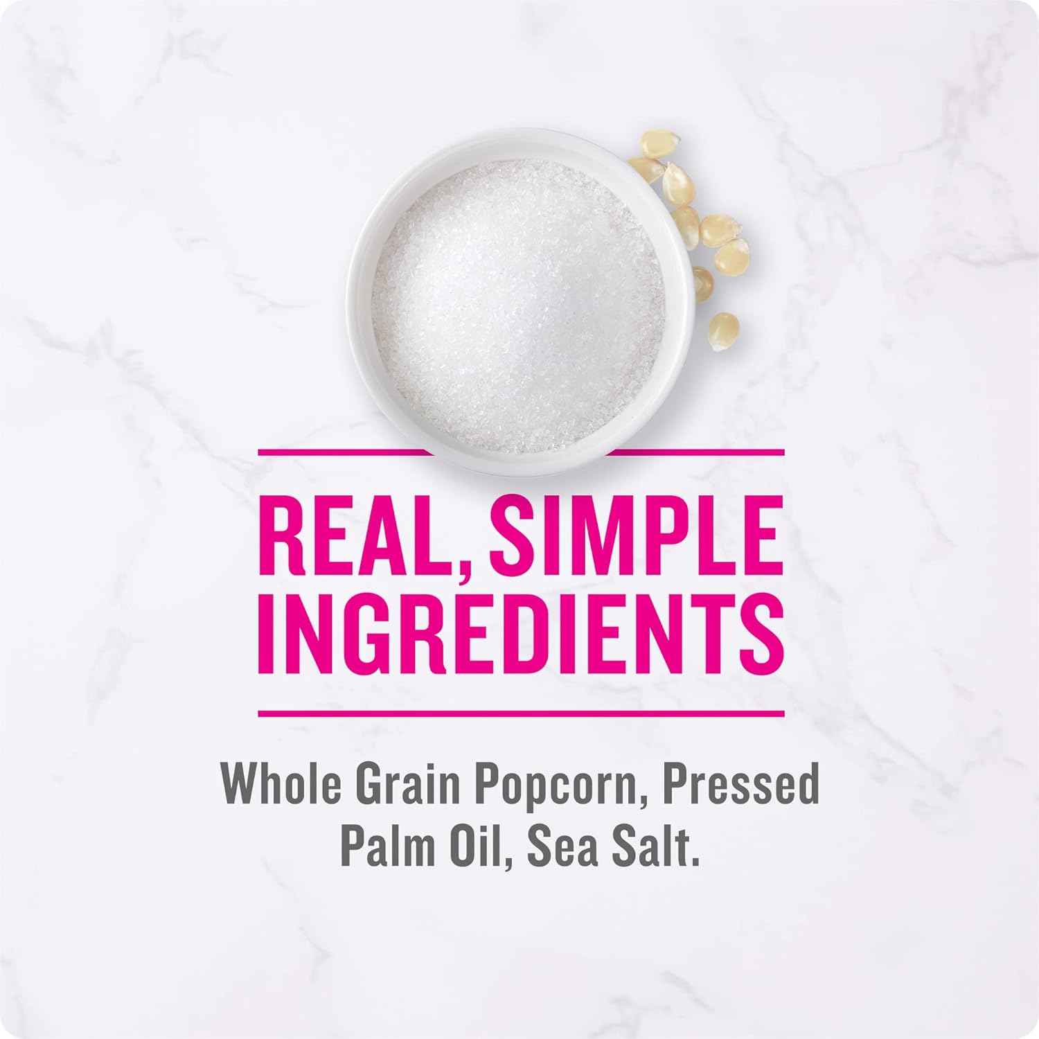 Angie's BOOMCHICKAPOP Sea Salt Microwave Popcorn, 6 Count – Whole Grain Mindful Snacking for Stress-Free Home Ritual