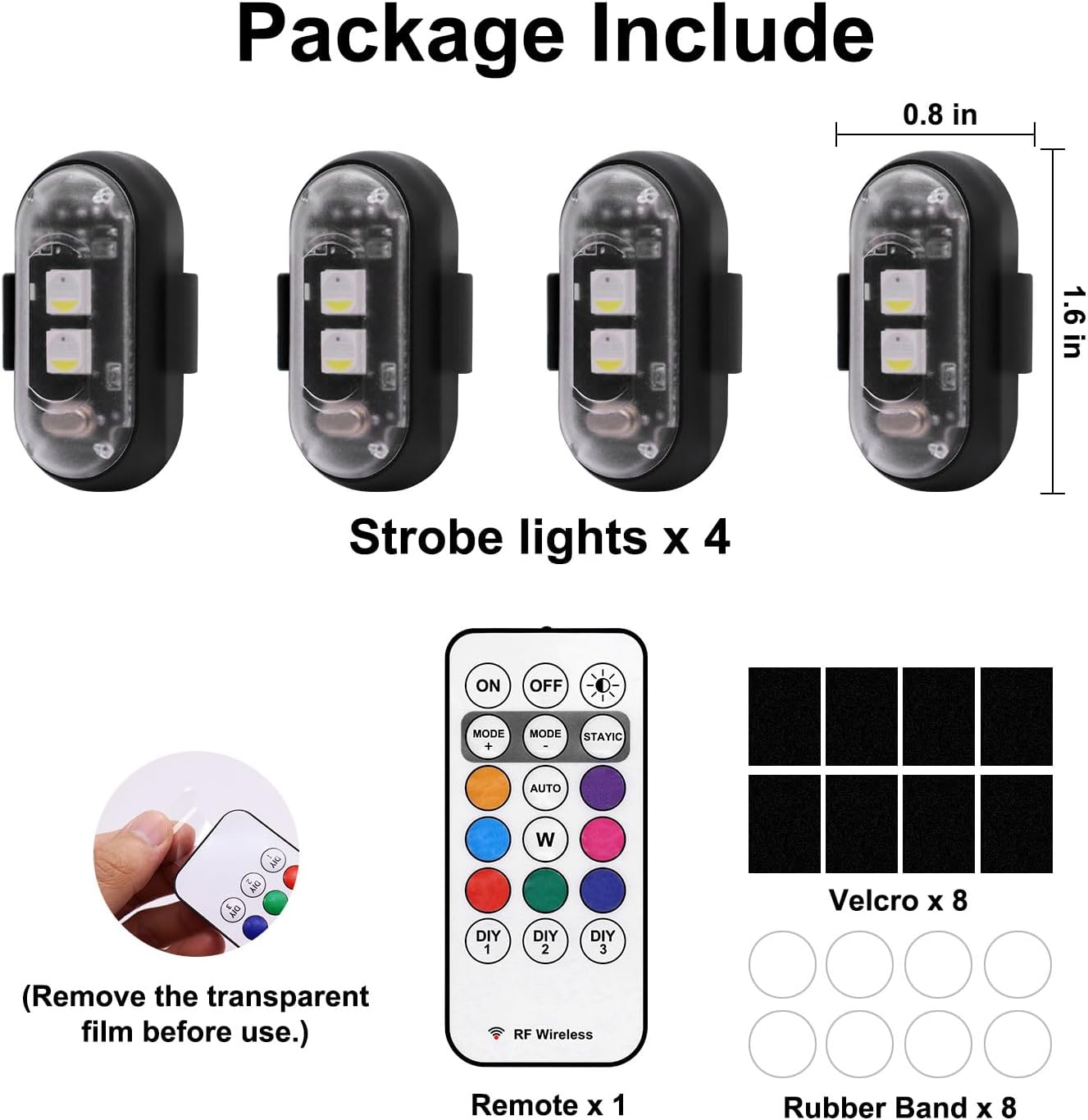 Anti-Collision Strobe Light for Drones and RC Aircraft – IP65 Waterproof Safety Lighting for Night Airspace
